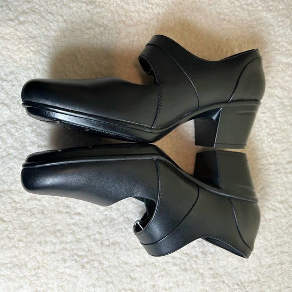 NWOT Clarks Collection Shoes Womens 10 Black Emslie Lulin Pump Shoes Block Heel - Picture 4 of 11